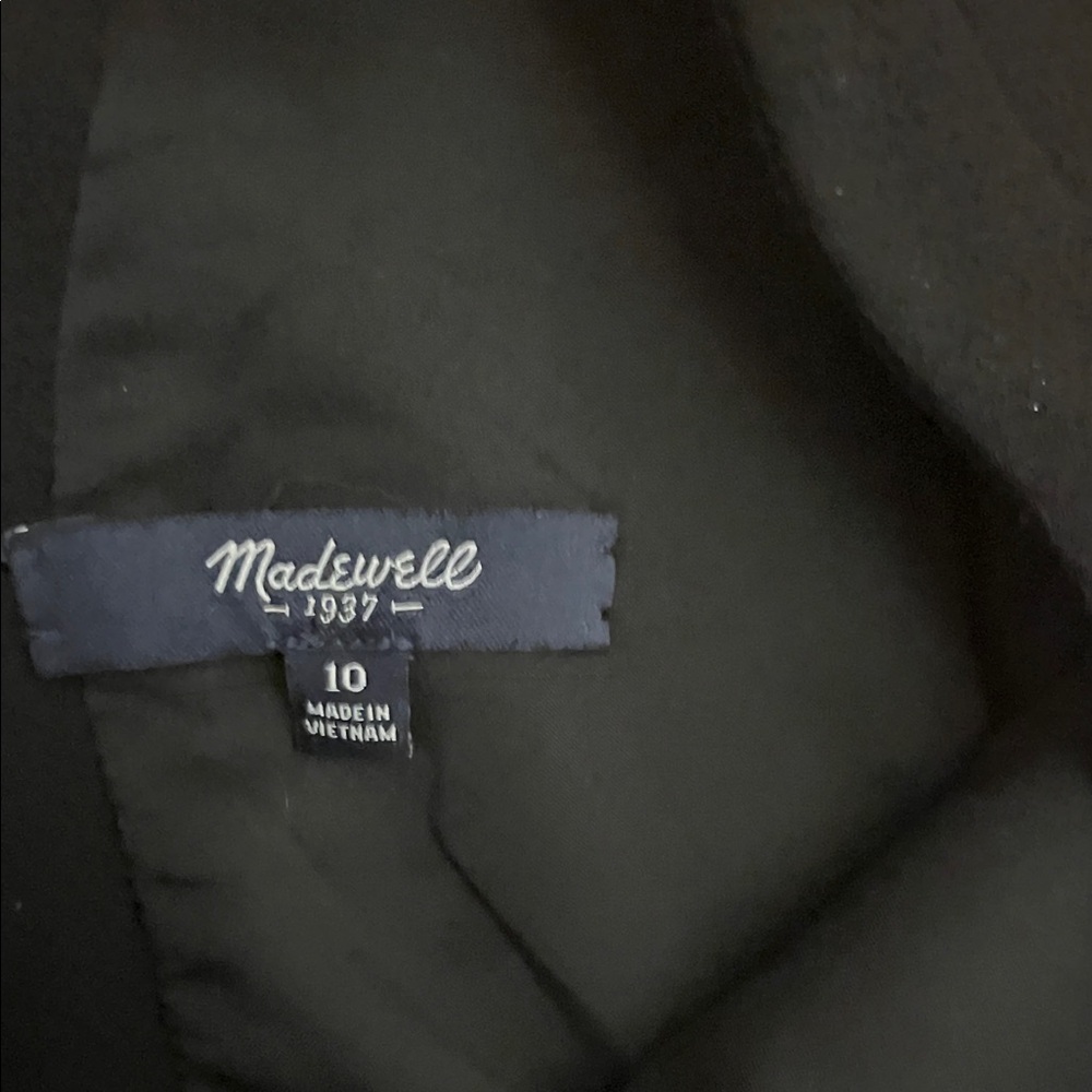 Madewell Black Crepe dress Midnight Sleeveless Cocktail - Picture 7 of 9